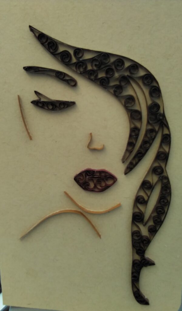 Sleek Quilled Woman