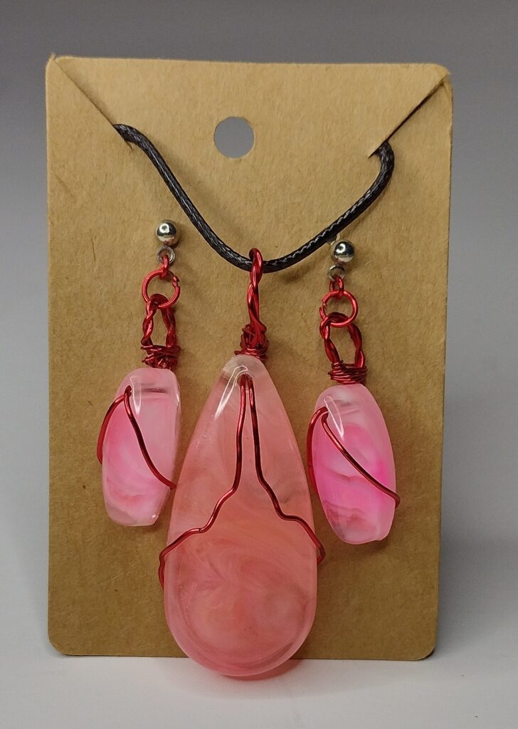 Pink Wire wrapped Set