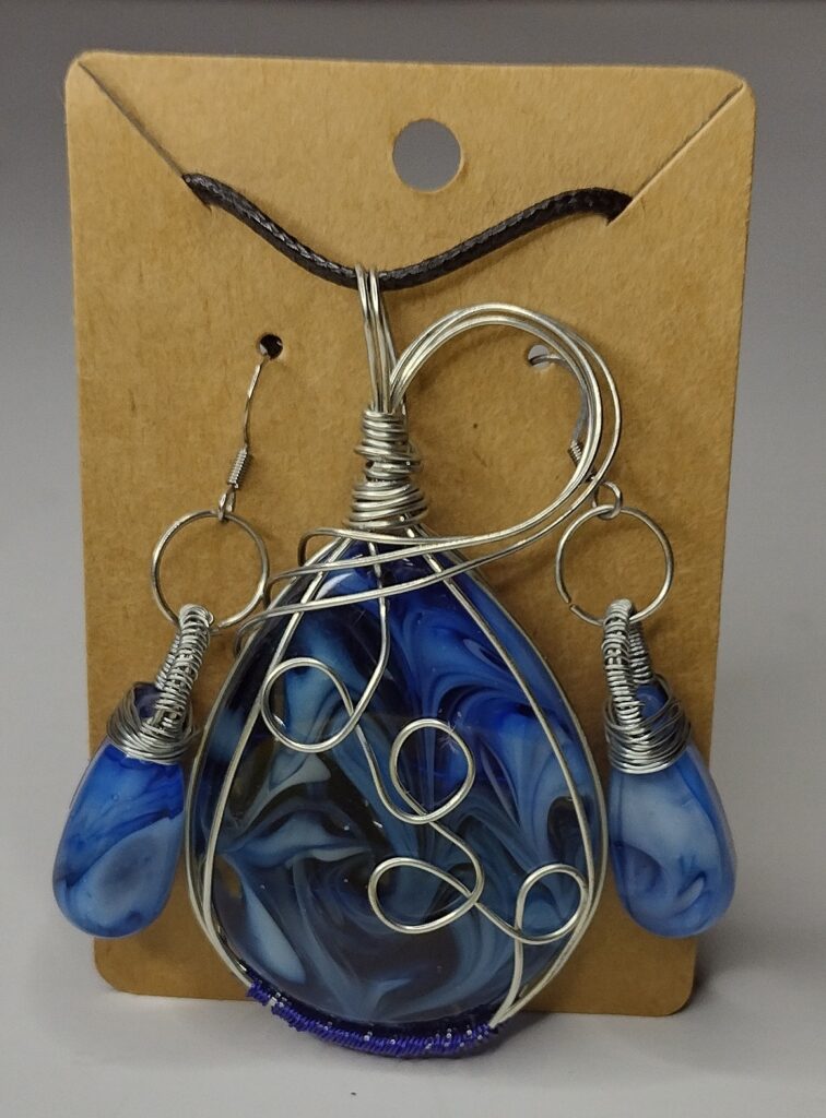 Blue Wire wrapped Set