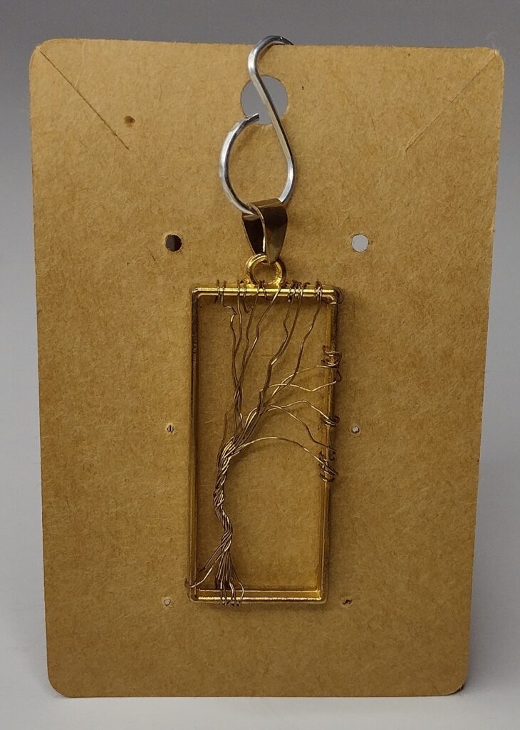 Rectangular Tree of Life Charm