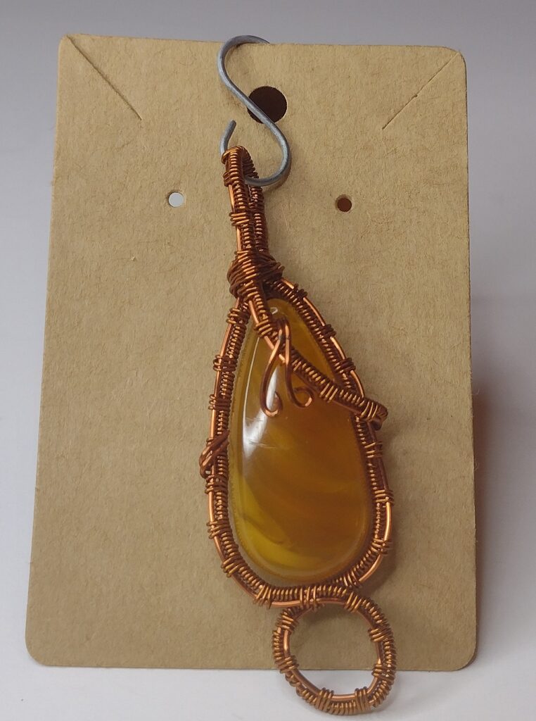 wire wrapped charm