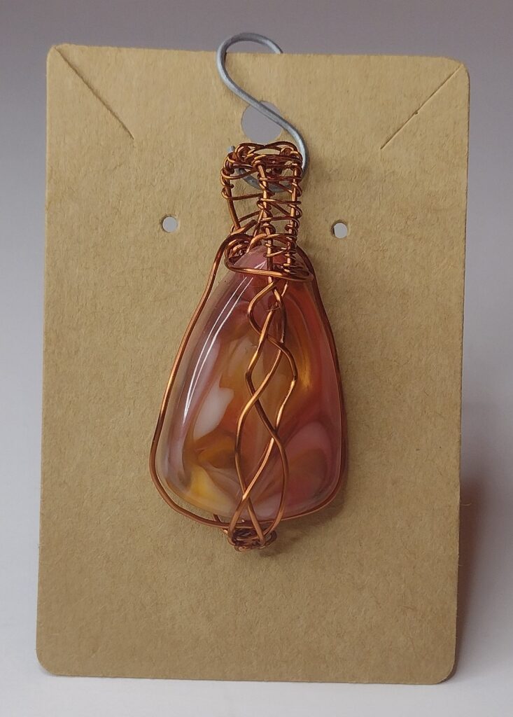 wire wrapped charm