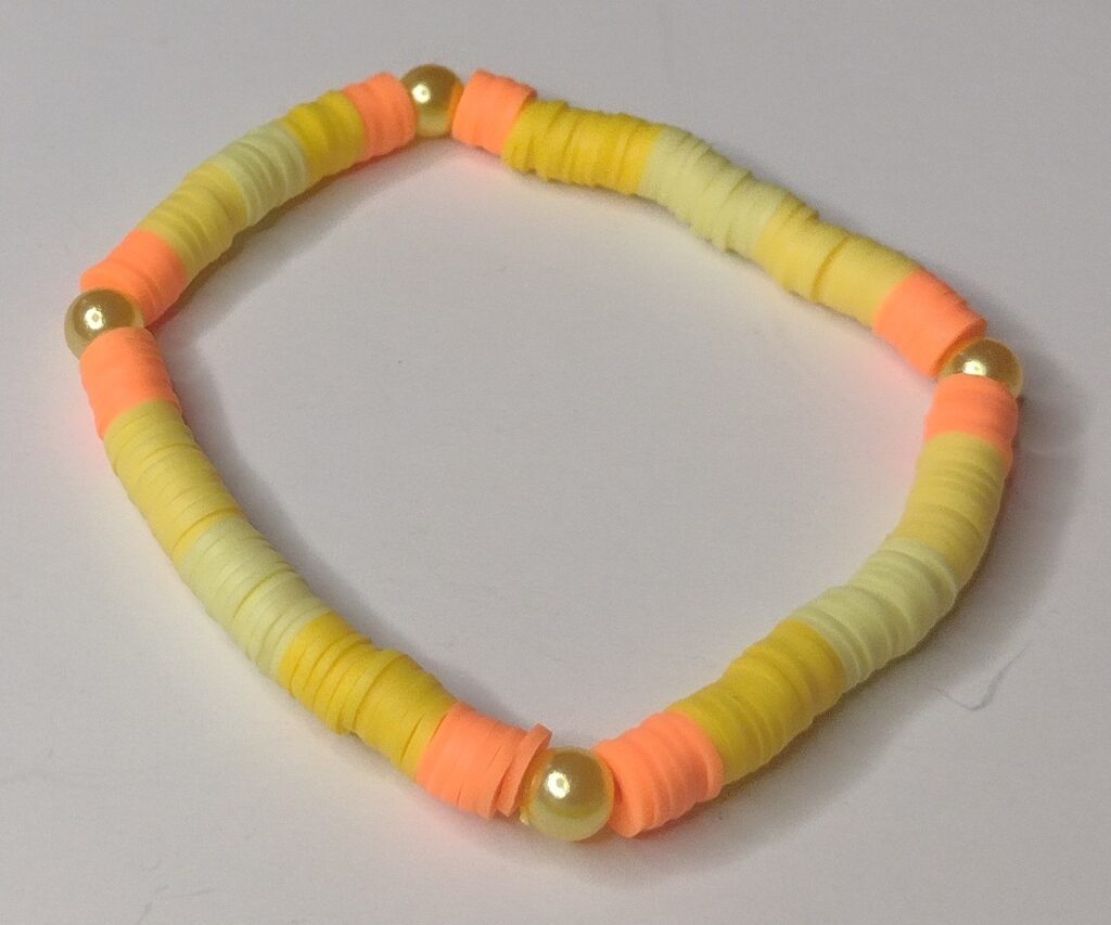 stretch Clay bead bracelet