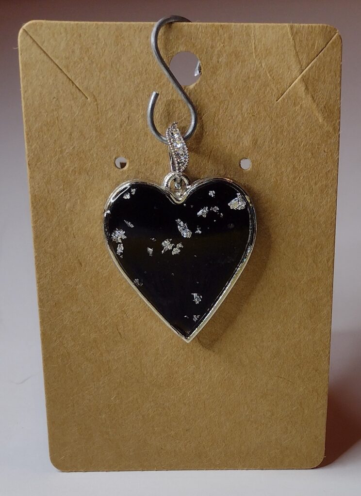 Black & Silver Heart